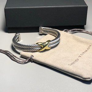 David Yurman Gold X Bracelet